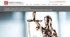 Desktop Screenshot of gailenlaw.com