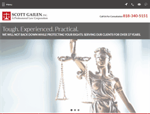 Tablet Screenshot of gailenlaw.com